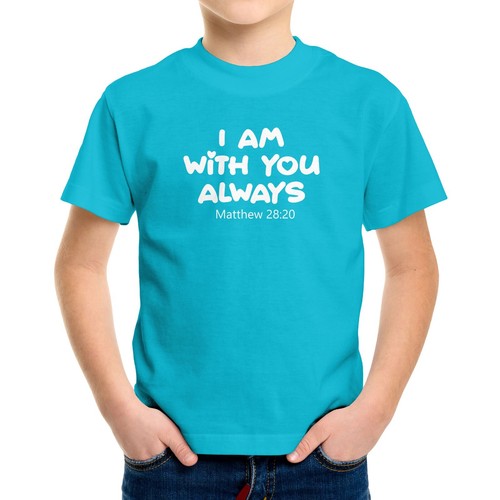 I Am With You Always Toddler Kids Youth T-Shirt Grateful Positive Inspirational - Picture 11 of 16