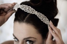 Crystallized Wedding Bridal Tiara Headband Pave Crown Hair Accessory