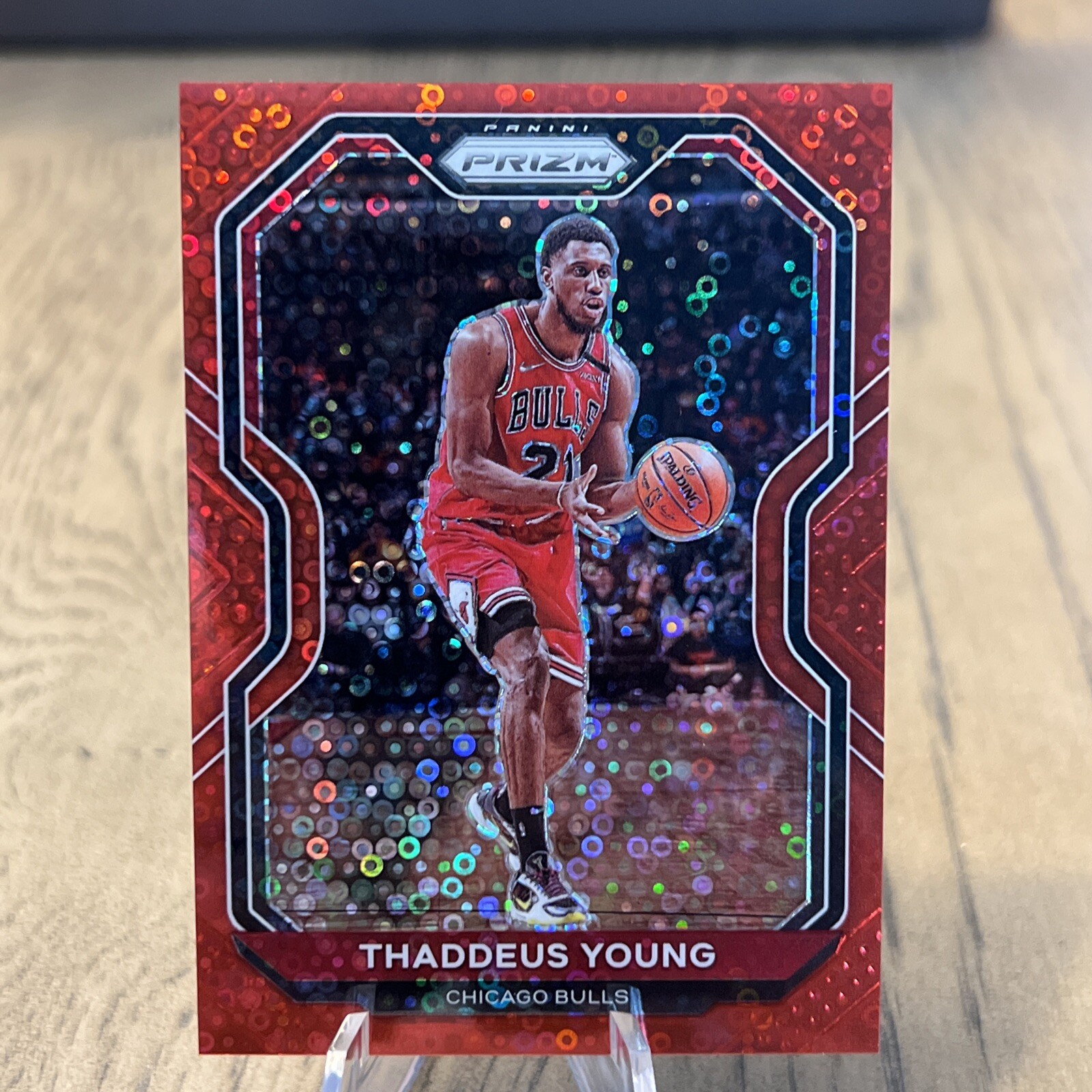 2020-21 Panini Prizm Fast Break Red Prizm /125 Thaddeus Young #165