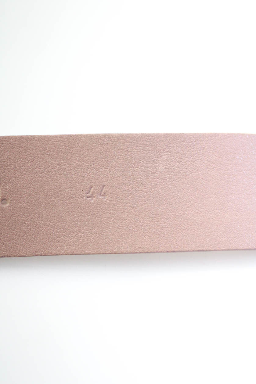 Moschino Womens Debossed Logo Print Leather Belt … - image 5