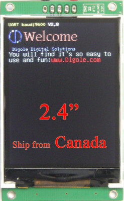2.4'' Serial:UART/I2C/SPI IPS TFT 320x240 Display+2MB Flash Module-B for Arduino