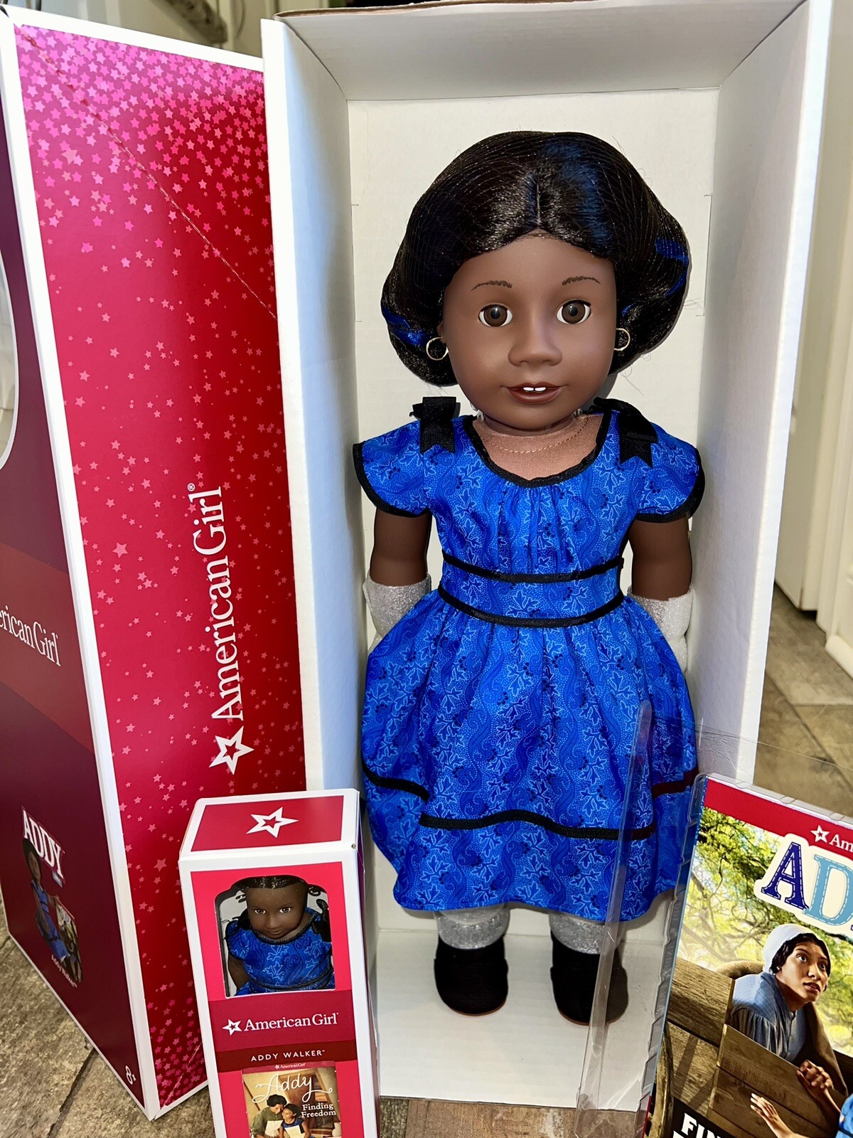 American Girl Addy 18 Inch & Mini Doll SET & Book Sets Both New In Box NRFB eBay