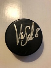 Sweden VICTOR SODERSTROM Signed Hockey Puck PROOF