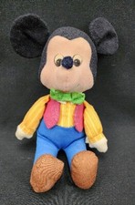 VINTAGE KNICKERBOCKER MICKEY MOUSE 12" STUFFED PLUSH TOY DOLL DISNEY