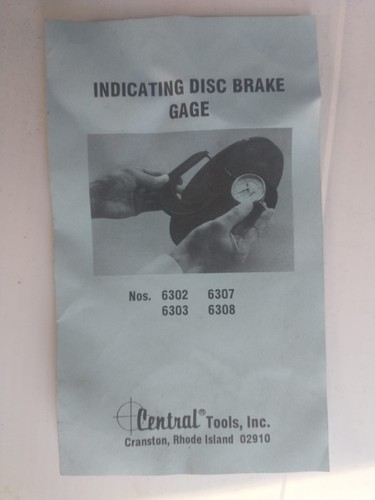 Central Tools Inc. Indicating Disc Brake Gauge - Picture 4 of 6