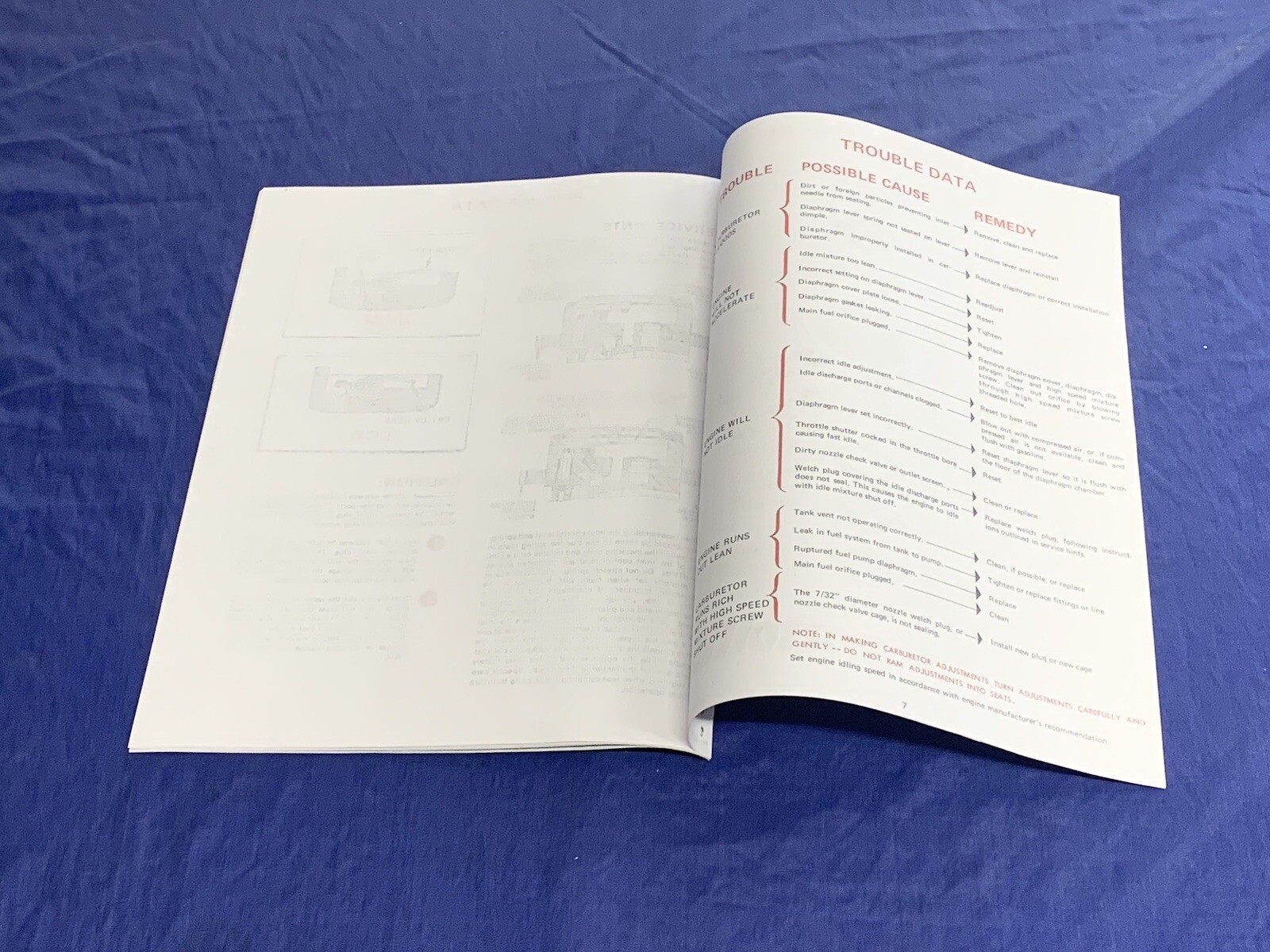 Vintage Tillotson Chainsaw HS Carburetor Carb Tuning Service Operation