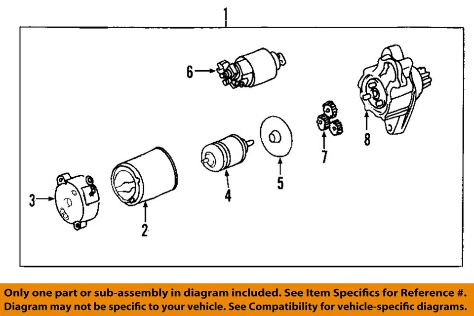 Used Starter Motor fits: 2011 Toyota Sienna 1.7kw Grade A - Image 3 of 4