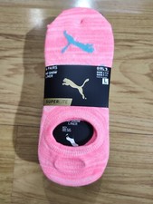 Puma No Show Liner Girls Shoe Size 4-9.5 Sock Size 9-11