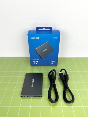 Samsung T7 2TB External USB 3.2 Gen 2 Portable SSD [MU-PC2T0T/AM