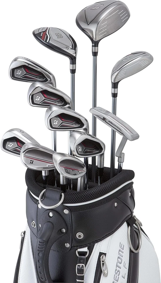 BRIDGESTONE Golf Men's 11pcs Club Set BG-100 Carbon Shaft Flex: R w/Caddy Bag - Image 2 of 4