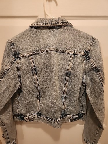 New Look Womens Lg Denim Jacket Front Side Pockets Cotton Long Sleeve Collared - 第 8/8 張圖片