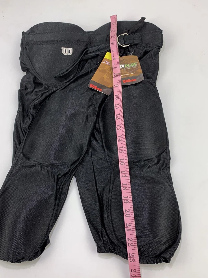 Pantalón de fútbol americano Wilson para niños jóvenes REDI-PLAY integrado de doble punto negro talla XL NUEVO CON ETIQUETAS Foto 3 de 4