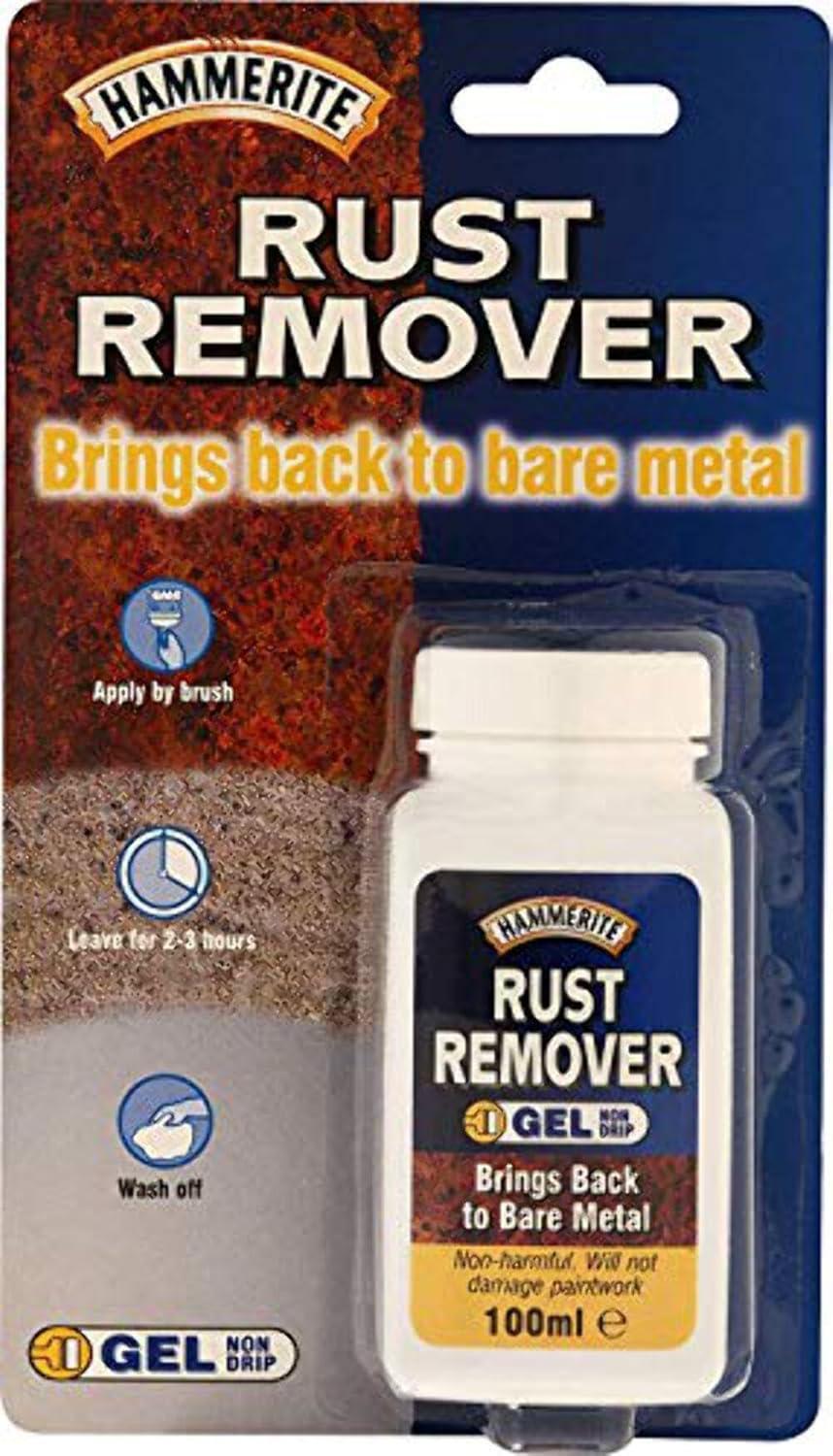 Hammerite Rust Remover Gel Blister. Non Drip Rust Remover for Metal, Rust - Non