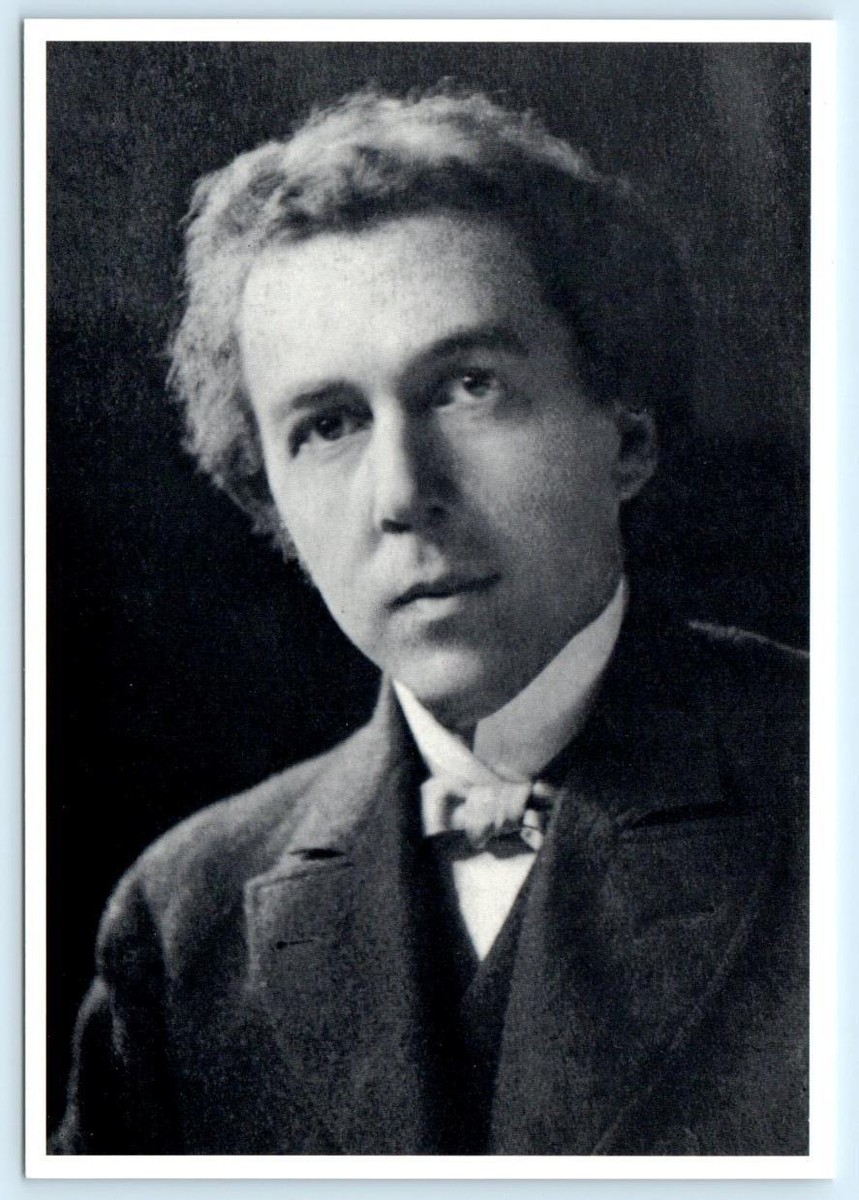 Architect FRANK LLOYD WRIGHT Portrait at 28 Years Old ~1993 Repro