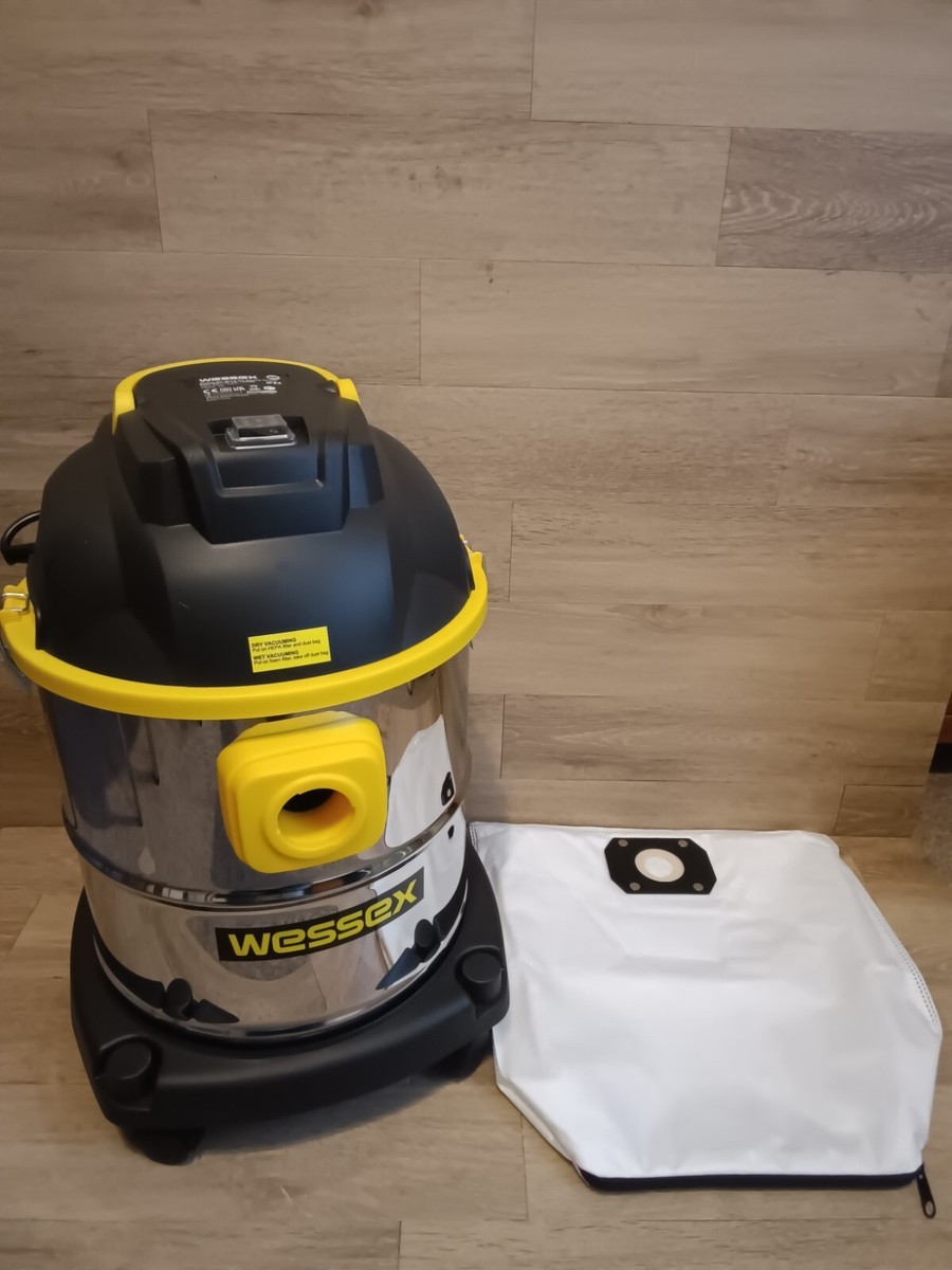 Reusable Zip Dust Bags for WESSEX 20L 1300W Wet Dry Vacuum Cleaner Bag