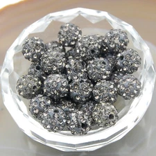 30Pcs Quality Czech Crystal Rhinestones Pave Clay Round 6mm,8mm,10mm,12mm