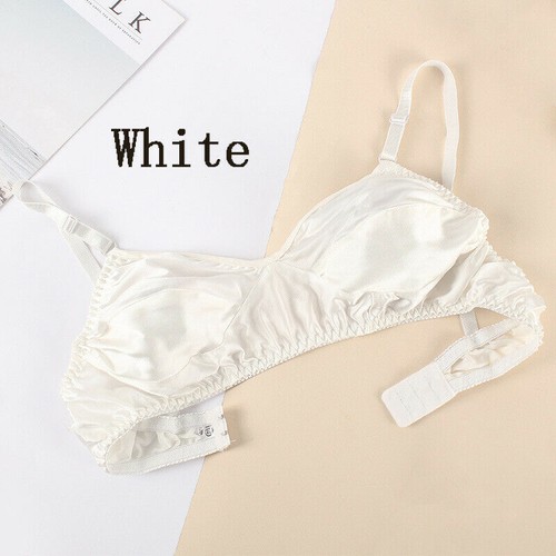 Women's Double-sided Silk Bra Comfortable Wireless Mulberry Silk Bras Ultrathin - Picture 4 of 42
