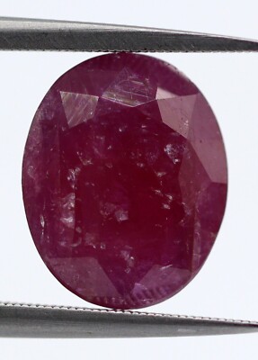 Violett Rot 100% Natürliche Rubin 5.17 Karat Lose 11x9 MM Oval Schliff Certified