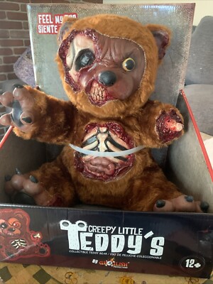 Creepy Bad Teddy Zombie Prop Decoration Adult Halloween. NIB! Ghoulish Prod.