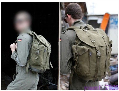 Retro Tactical Backpack Brigade Mountain Climbing Outdoor Canvas Paratrooper Bag