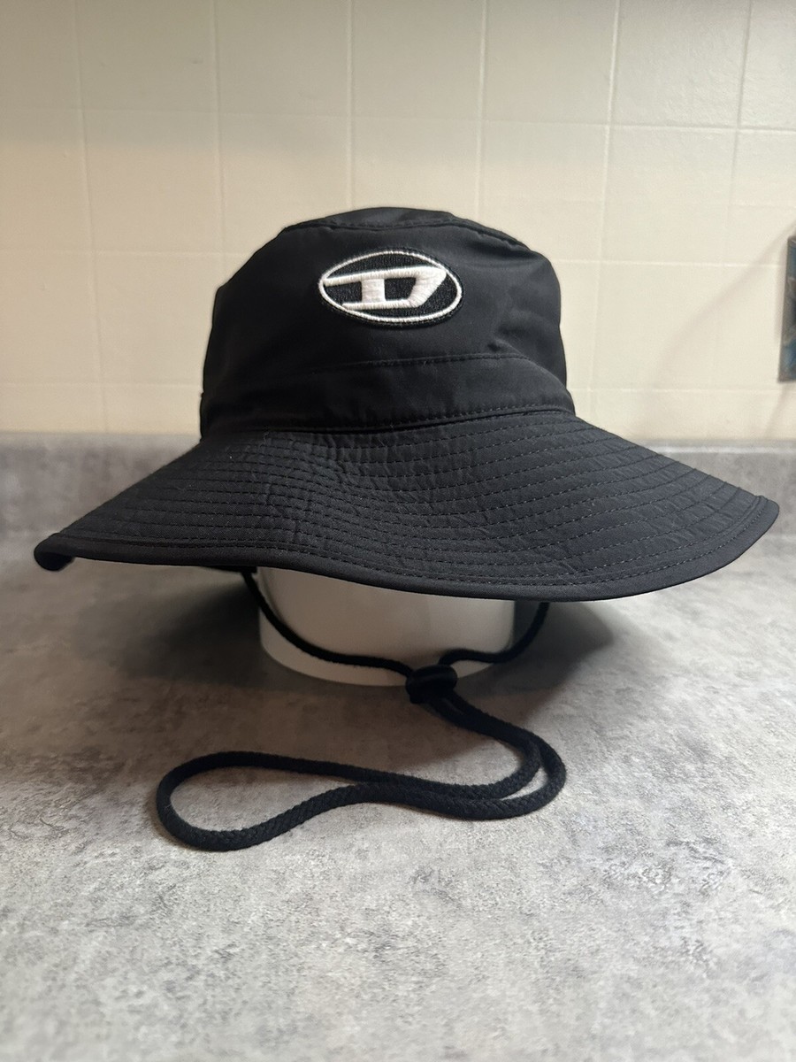 ハット Diesel Bucket Hat Utlt Women's Bucket hat with cut-out embroidered logo | Grey | Diesel