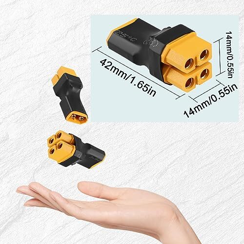 XT60 Parallel Adapter – 1 Auf 2 Y-Verteiler, Für RC-Modelle, Drohnen, 2 Stück