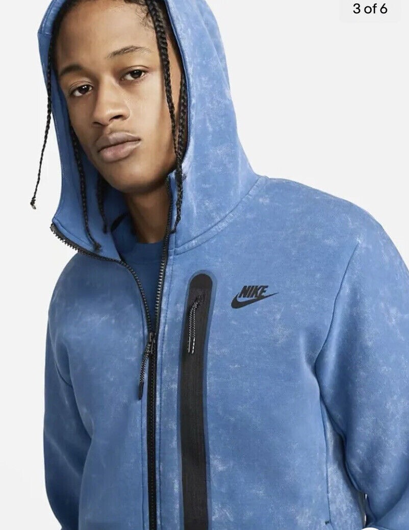 NK Sportswear Tech Fleece Full-Zip Hoodie Marina Blue DM6515-407