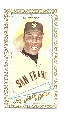 2018 Topps Allen & Ginter - Willie McCovey #277 Mini Gold for sale
