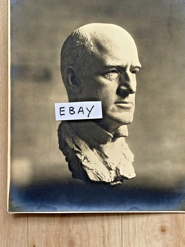 ANTIGUO Busto Fotográfico GIBSON GIRL ARTIST, Charles Dana Gibson por JAMES FRASER Foto 2 de 4