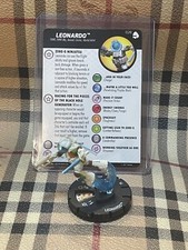 Heroclix TMNT Leonardo 028 - Super Rare - Shredders Return Gravity Feed - NEW