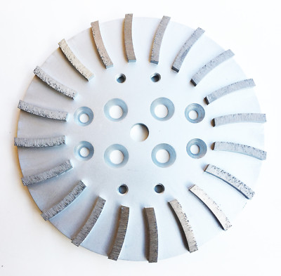 New 10'' Supreme Turbo Concrete Grinding Head Plate for Floor Grinders- 20 Segs