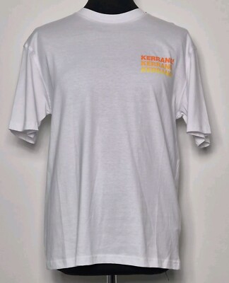Kerrang! Magazine T Shirt White Large Double Sided Print Medium RRP £39 NWT