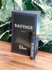 Dior Sauvage Parfum for men, 1 mL spray sample size, new with card.