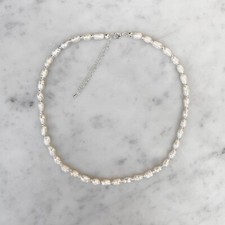 Image of Real Natural Freshwater Irregular Pearl Beaded Mens Womens Handmade Necklace