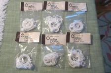 New in the Pkg SIX Pkgs of 2 Crocheted Window Shade Pulls Novelty Cord & Tassel