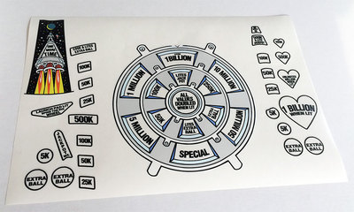 The Machine Bride of Pinbot Gehäuse Decal Set Next Generation