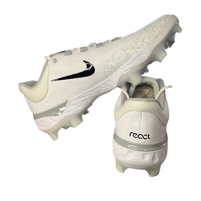 Nike Alpha Huarache Elite 4 Low Baseball Cleats White FD6255  display picture 3