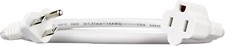 Power Extension Cord, 3 Feet, 13 Amps, 125V, White