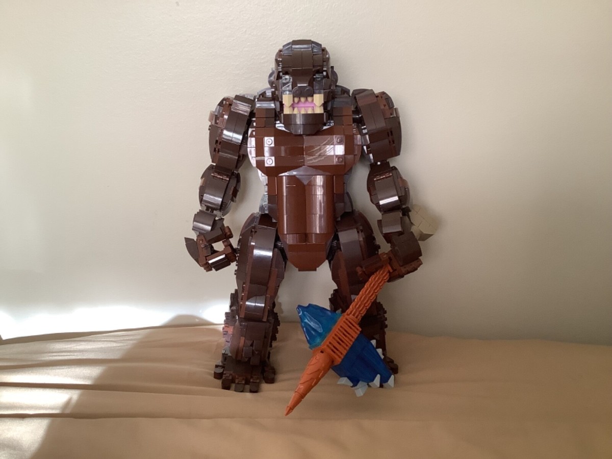 Unofficial Lego King Kong set Pre-built w/ instruction booklet | eBay