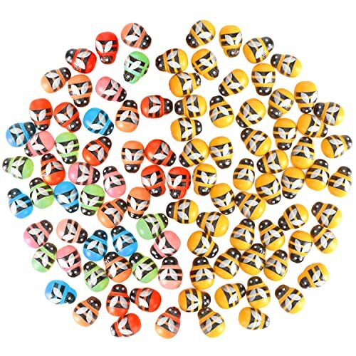 Api Autoadesive,200 pezzi Mini Api Legno Api Adesive Adesivo Abbellimento (j0X)