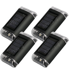 8XSUPER BRIGHT SOLAR POWERED DOOR FENCE WALL LIGHTS LED OUTDOOR GARDEN LAMP UK