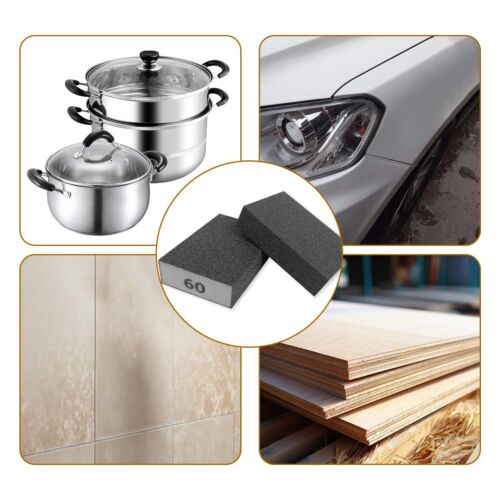 8 Pcs Wet Dry Sanding Sponges 60 Grit Hand Sandpaper Brick Sanding Blocks for... - Picture 5 of 5