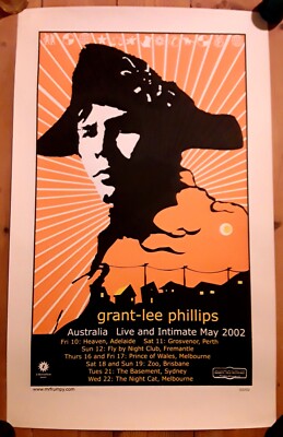 GRANT LEE PHILLIPS Poster Screenprint by Mr Frumpy - Australian Tour 2004