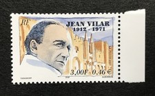 Timbre de France neuf N°3398 " Jean Vilar " / 2001 / neuf