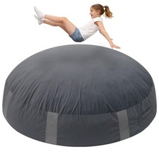 FINCOME Sensory Pads for Kids Sensory 5'x 5'/ 4'x 3' Gray Mat with Foam Block...