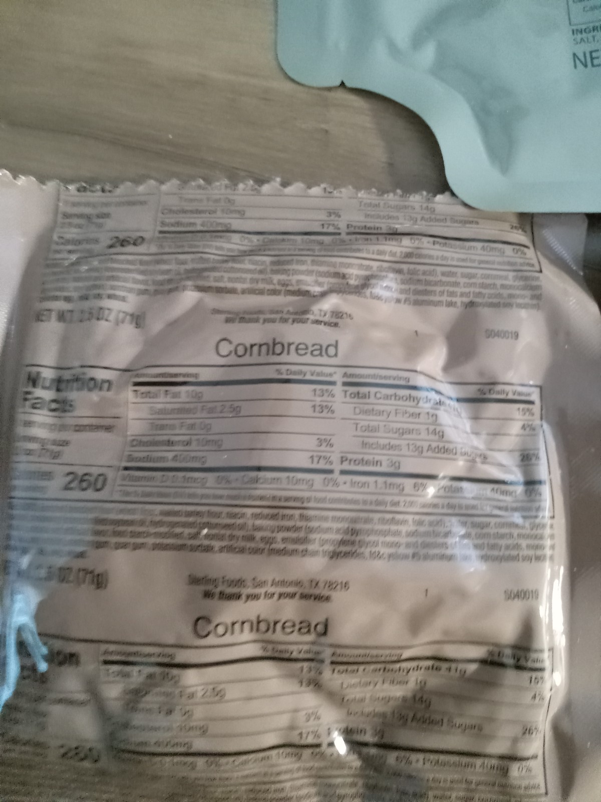 MRE Assorted items lot