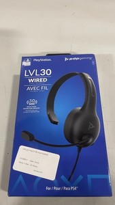 PDP PlayStation LVL30 Wired Chat Headset - PC, Mac Compatible