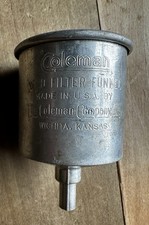 Vintage Made in USA Coleman No 0 Zero Filter Fuel Gas Funnel Blue Felt Filter