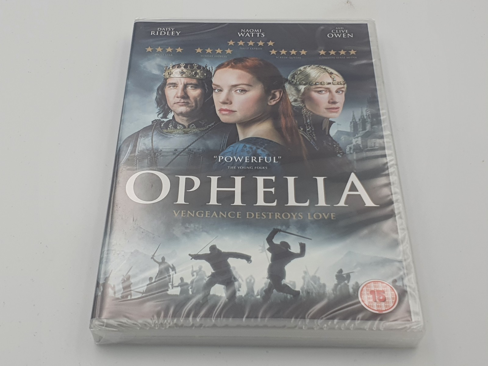 New & Sealed Ophelia Dvd Daisy Ridley Naomi Watts Clive Owen