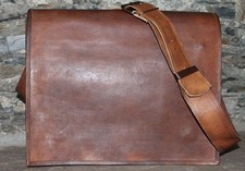 Vintage Crafts Leather Messenger Bag Satchel Leather Men's Briefcase Laptop Bag